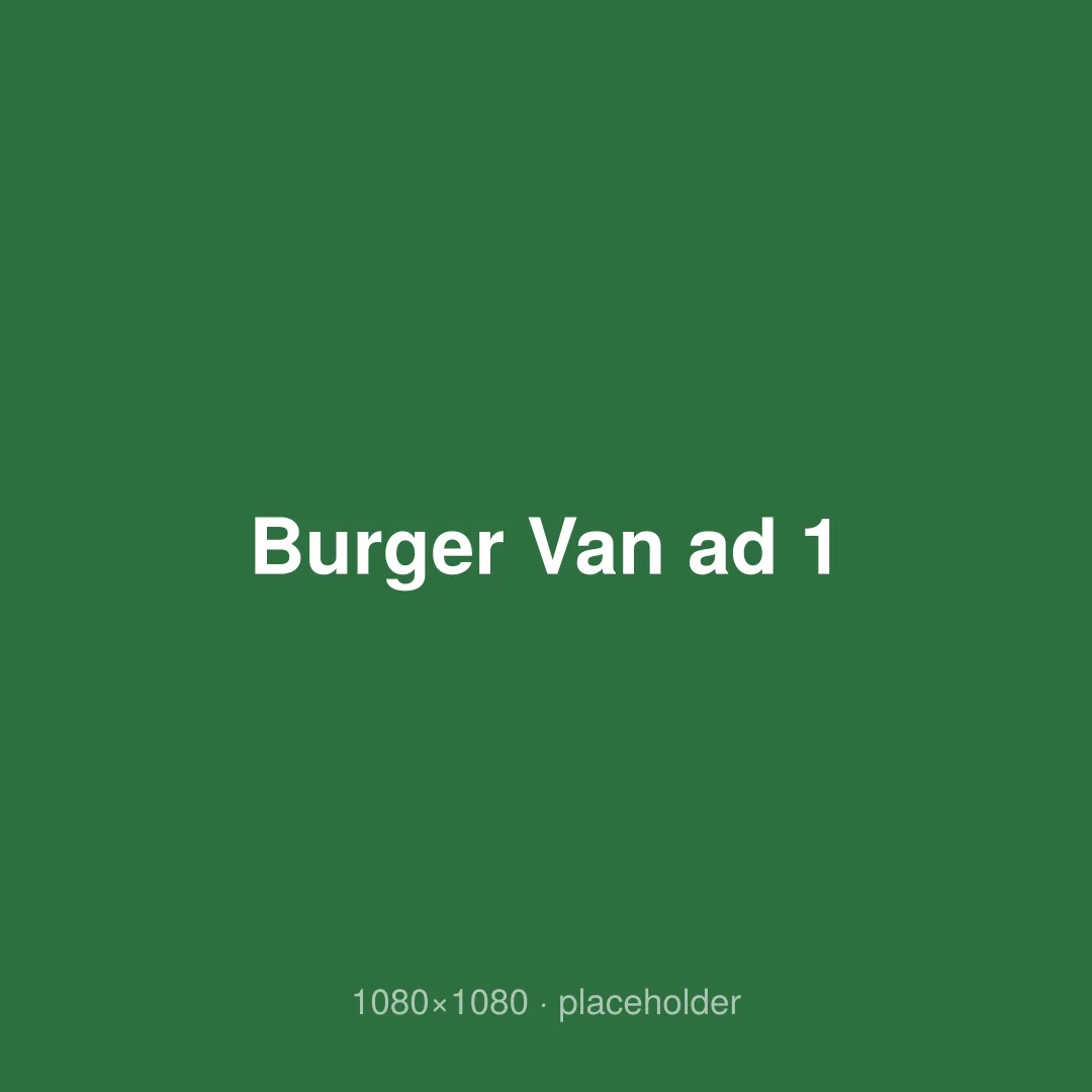 Burger Van ad 1
