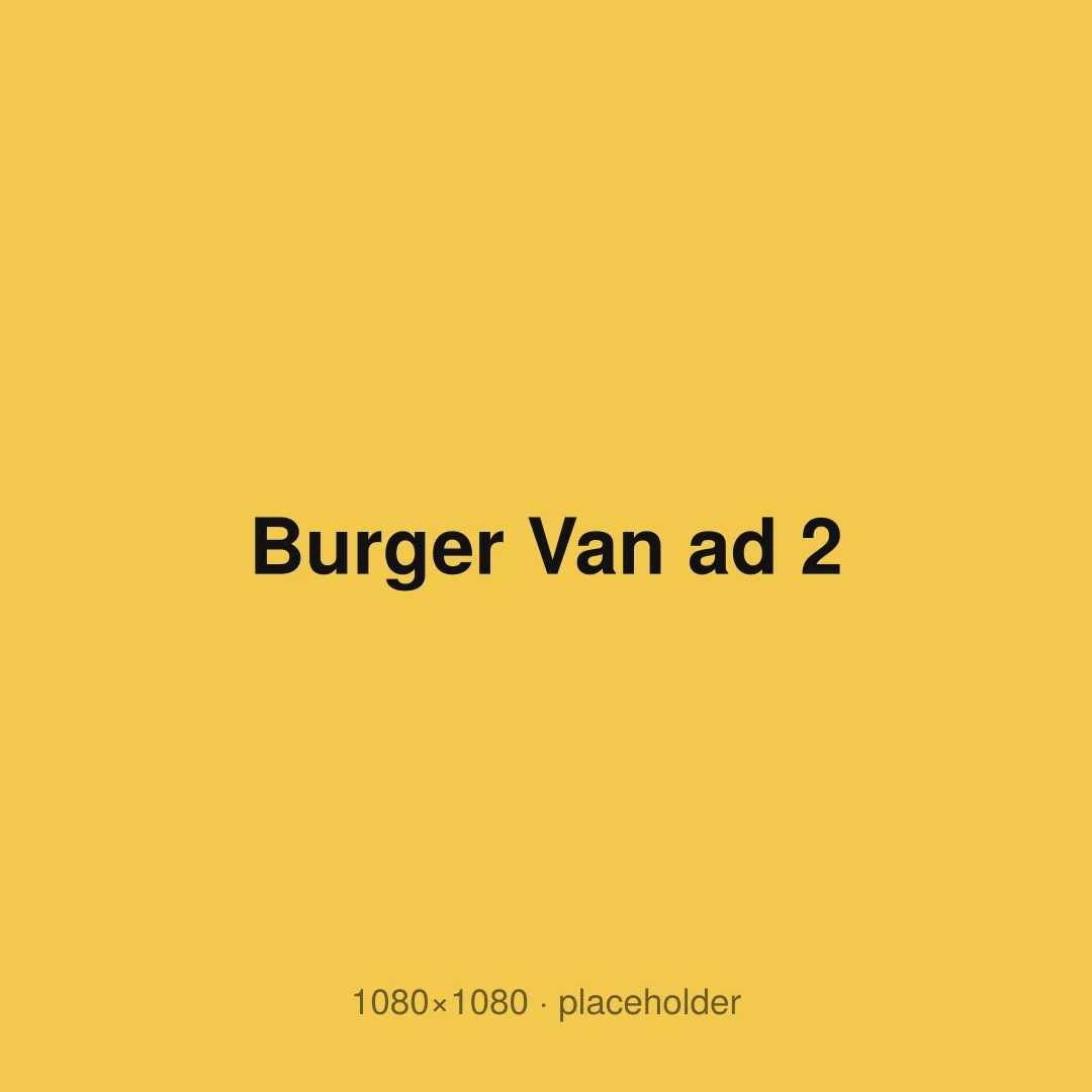 Burger Van ad 2