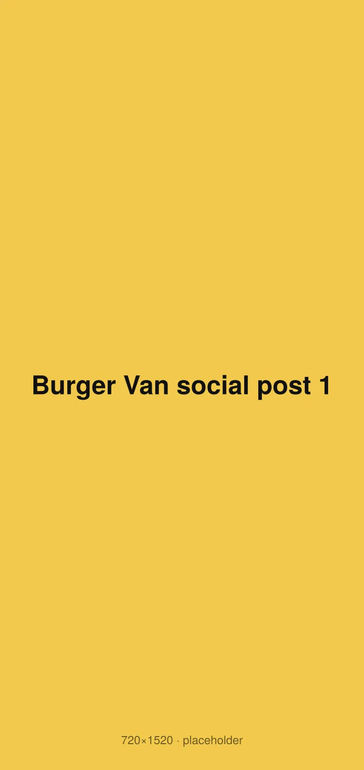 Burger Van social post 1
