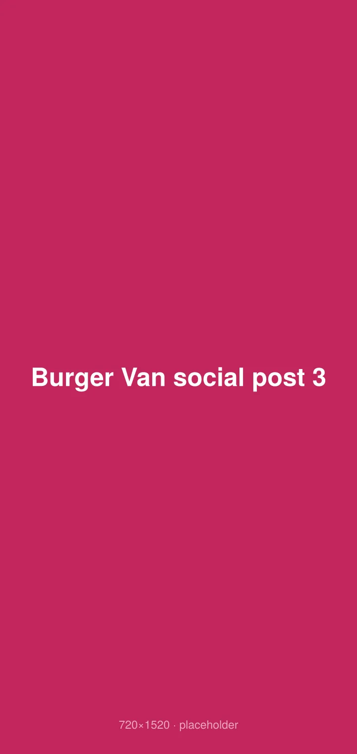 Burger Van social post 3