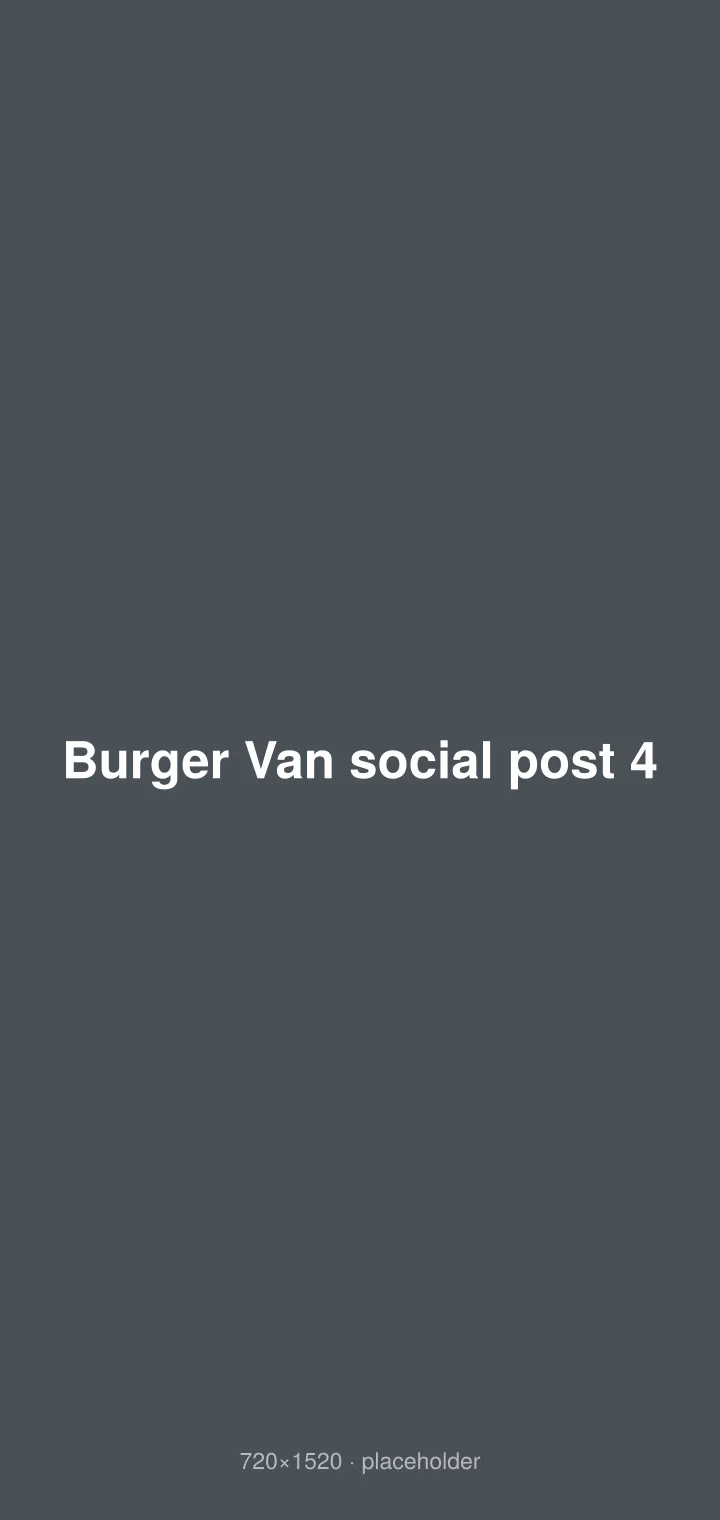 Burger Van social post 4