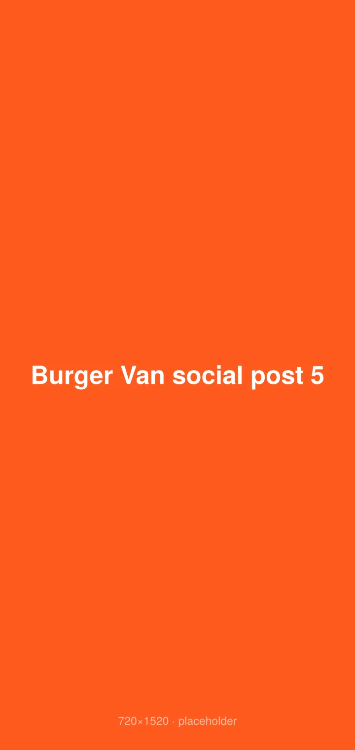 Burger Van social post 5