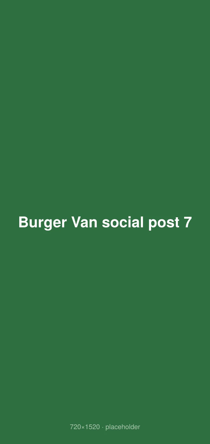 Burger Van social post 7