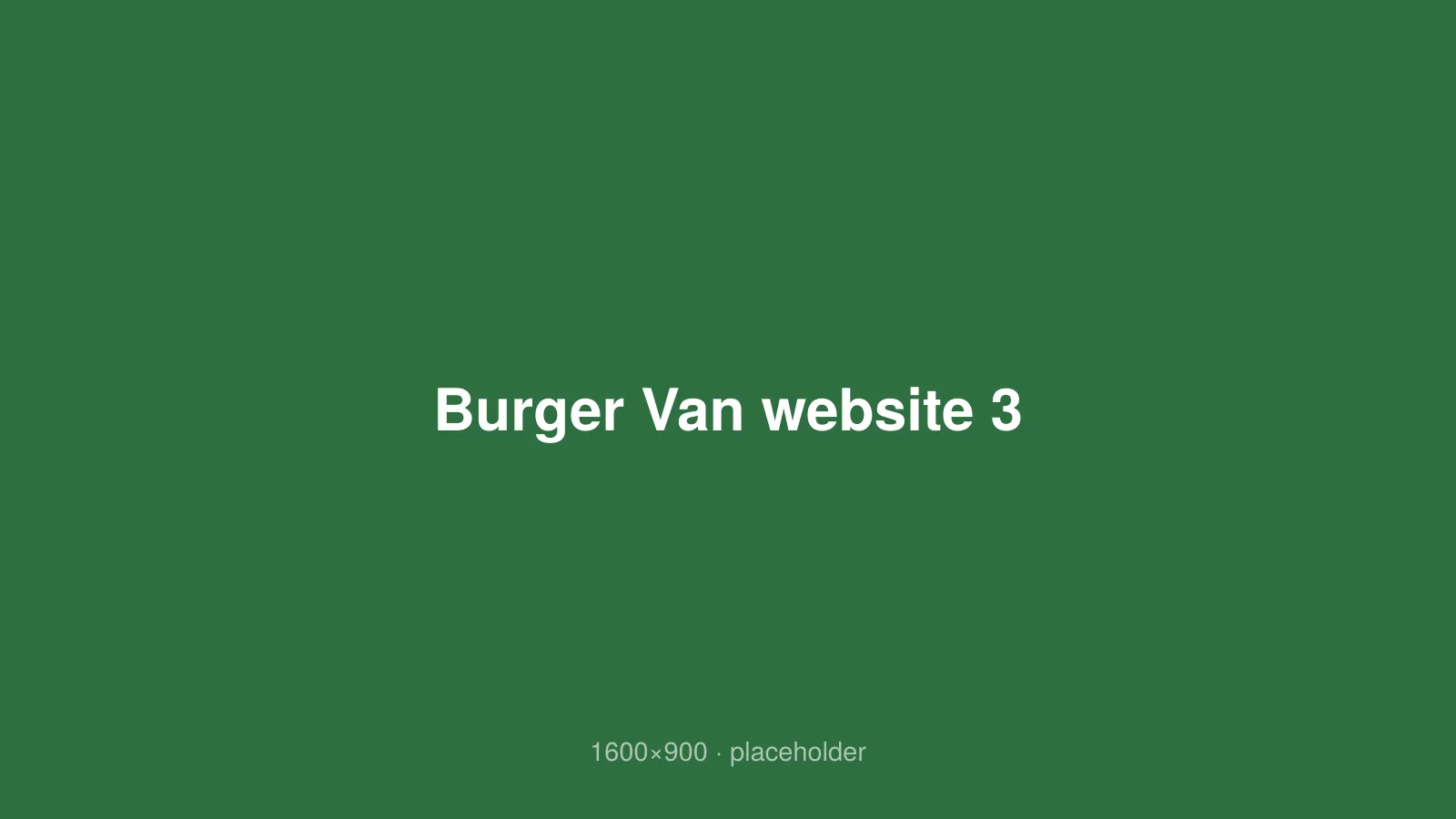 Burger Van website 3