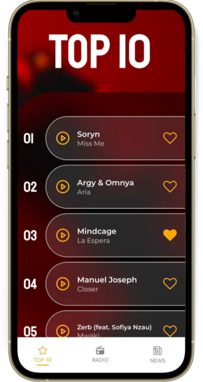 Epic Tones app screen 1