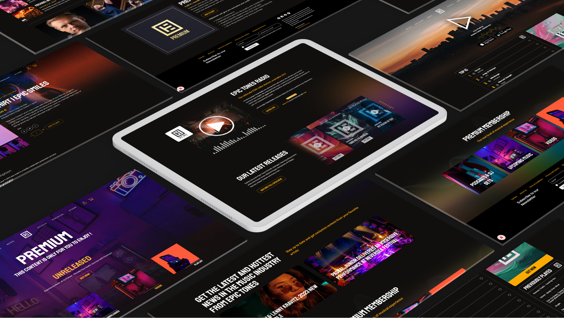 Epic Tones website 2