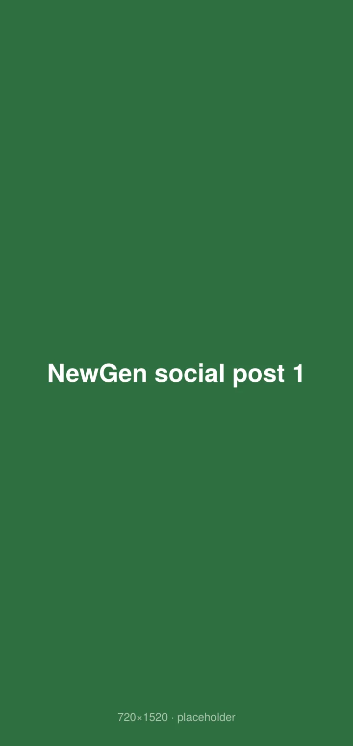 NewGen social post 1
