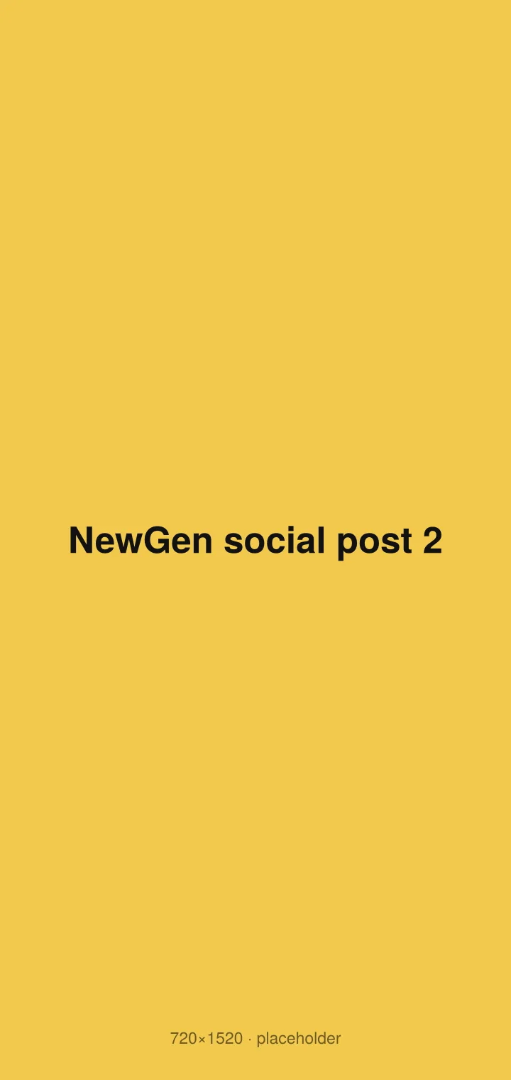 NewGen social post 2