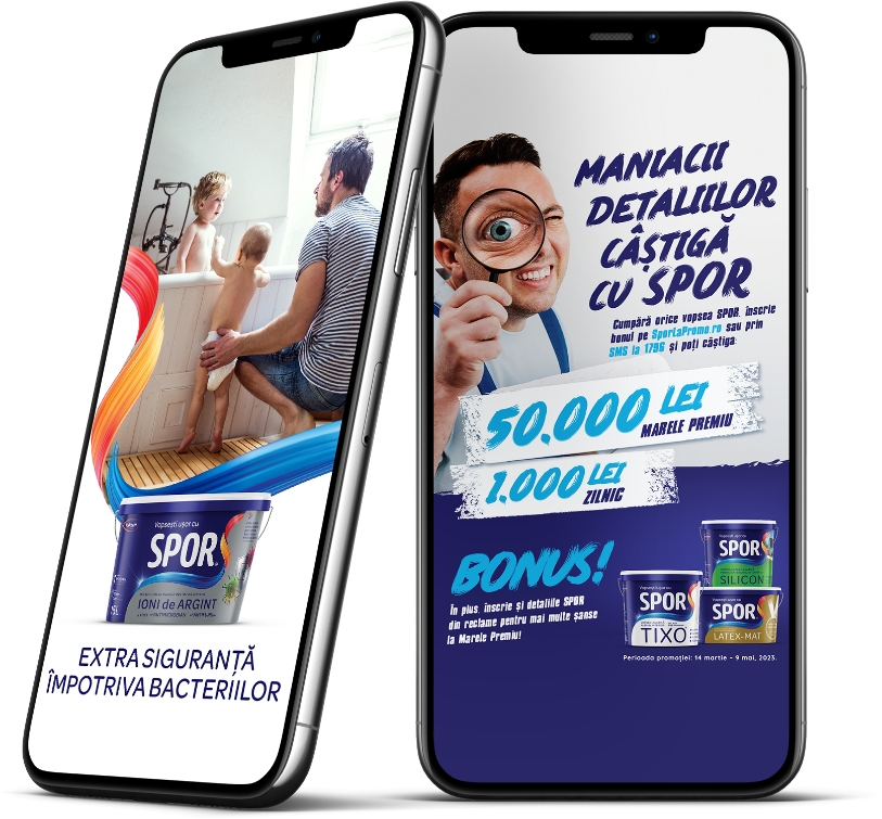Policolor ads on phones