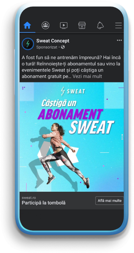 Sweat social ad 2