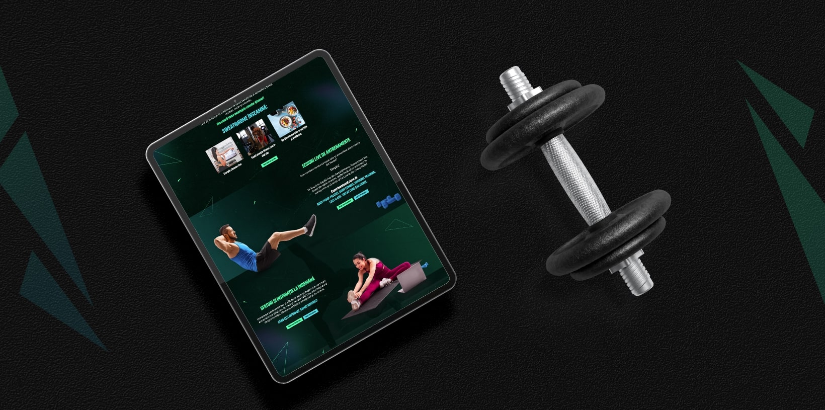 Sweat website 4