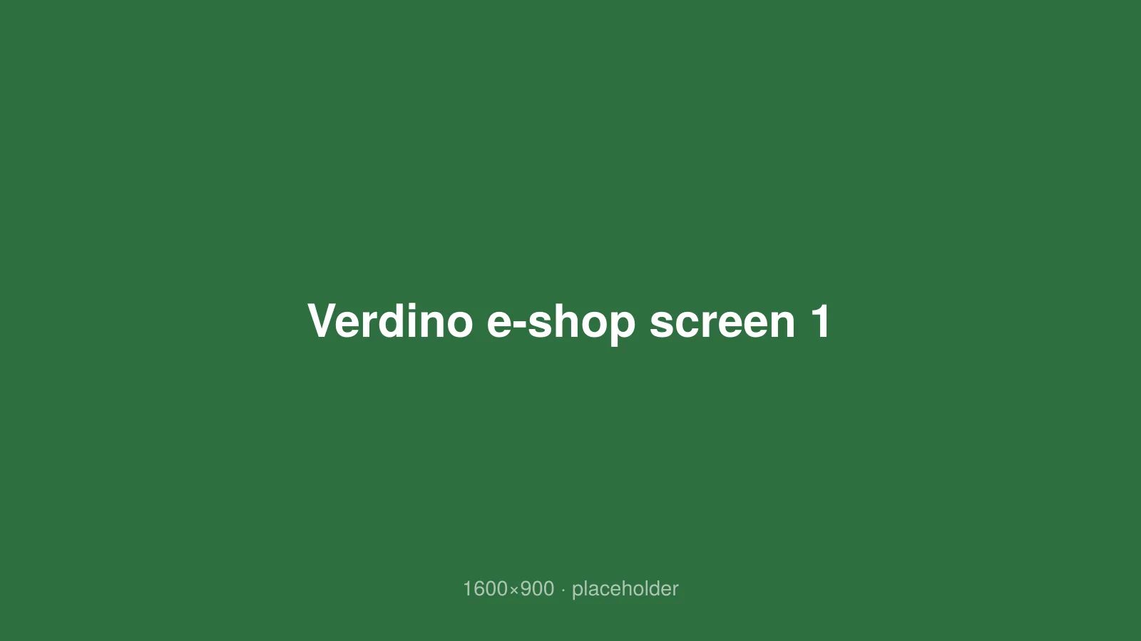 Verdino e-shop screen 1