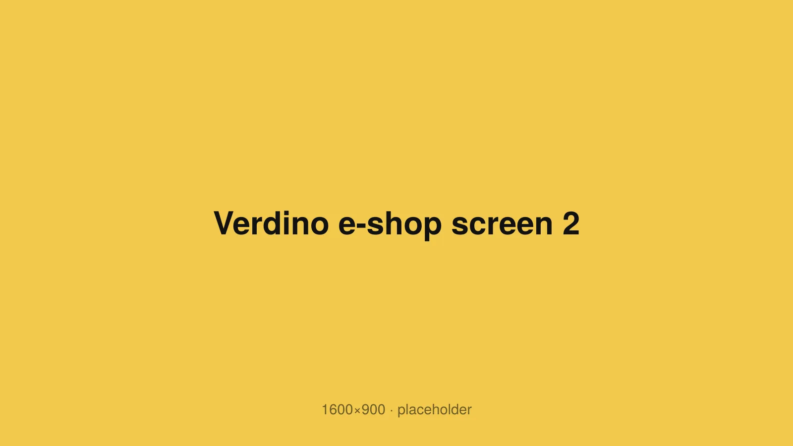 Verdino e-shop screen 2